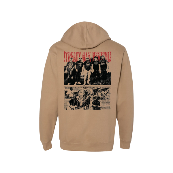 Treaty Oak Revival Merch - Newspaper Hoodie Back