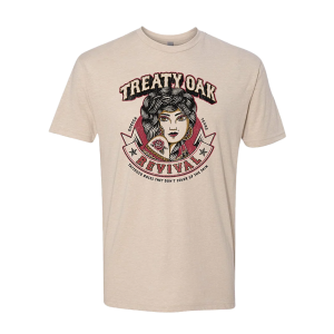 Treaty Oak Revival Merch - Rose Tee front