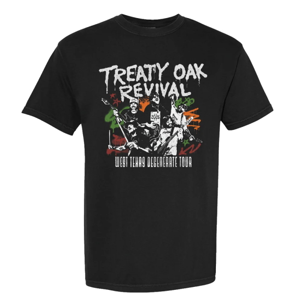 Treaty Oak Revival 2026 Tour T-Shirt Leg 2 Front